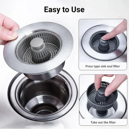 3-in-1 Stainless Steel Sink Aid