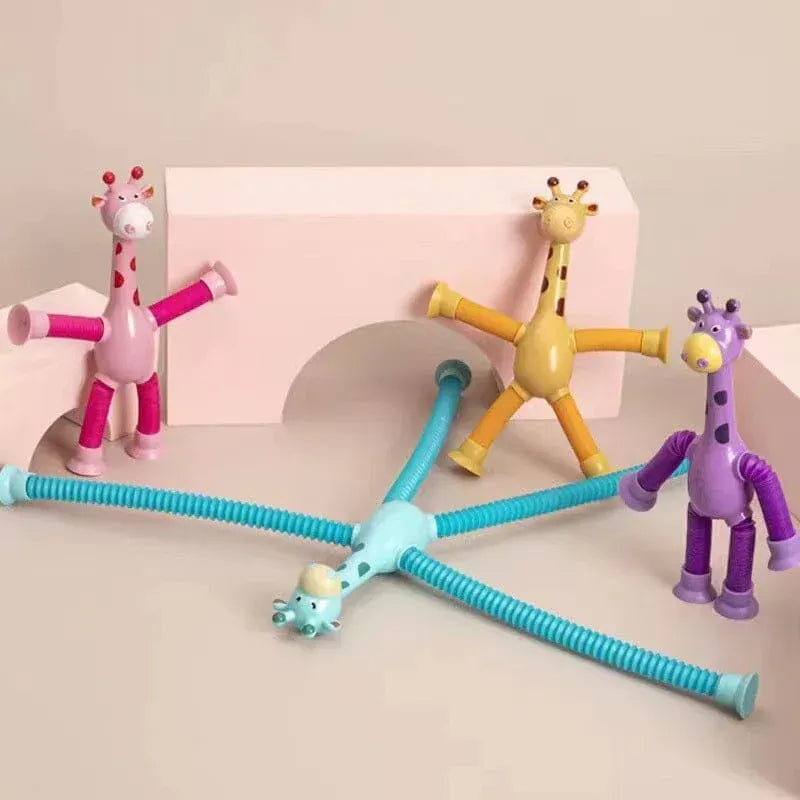 🎅2024 Christmas Gift--Telescopic Suction Cup Giraffe Toy