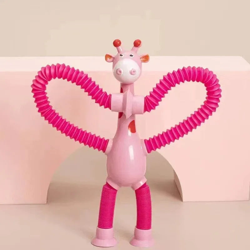 🎅2024 Christmas Gift--Telescopic Suction Cup Giraffe Toy