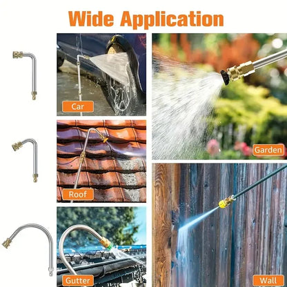 4000 PSI Telescoping High Pressure Washer Wand Set for Gutter & Roof Drainage & Walls Cleaning