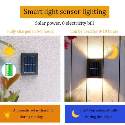 HOT SALE 45% OFF🔥Waterproof Solar Powered Outdoor Patio Wall Decor Light