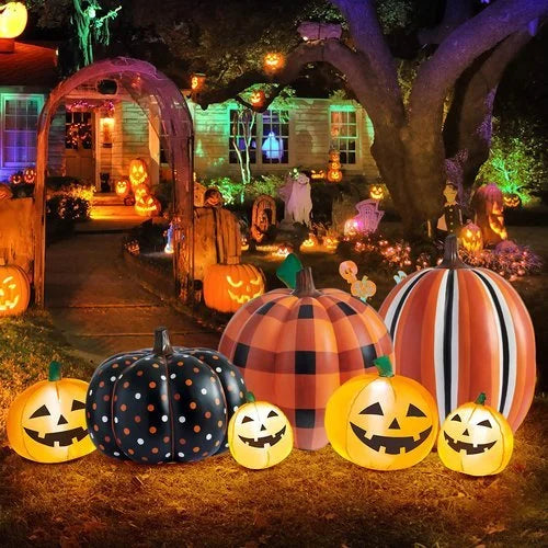 🎃 Led Yard Pumpkins Inflatable Decorated