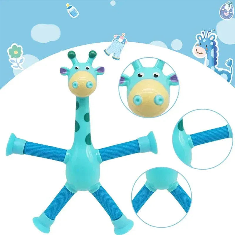 🎅2024 Christmas Gift--Telescopic Suction Cup Giraffe Toy