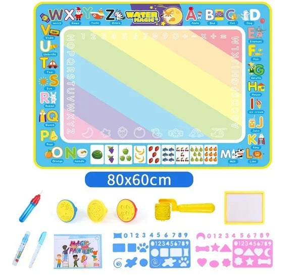 HOT SALE🎁Water Doodle Mat, Aqua Painting Drawing Mat Mess Free Learning Toy Mat