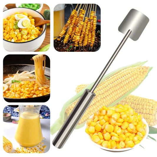 HOT SALE 45% OFF🔥2024 NEW Long Handle Stainless Steel Corn Stripping Tool