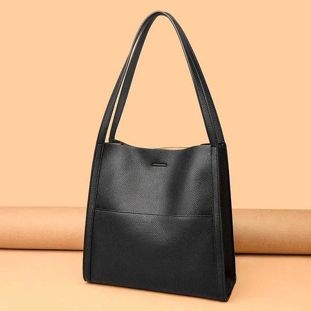 🔥Summer sale🎁⏰Solid color simple genuine leather shoulder bag