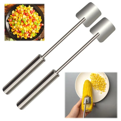 HOT SALE 45% OFF🔥2024 NEW Long Handle Stainless Steel Corn Stripping Tool