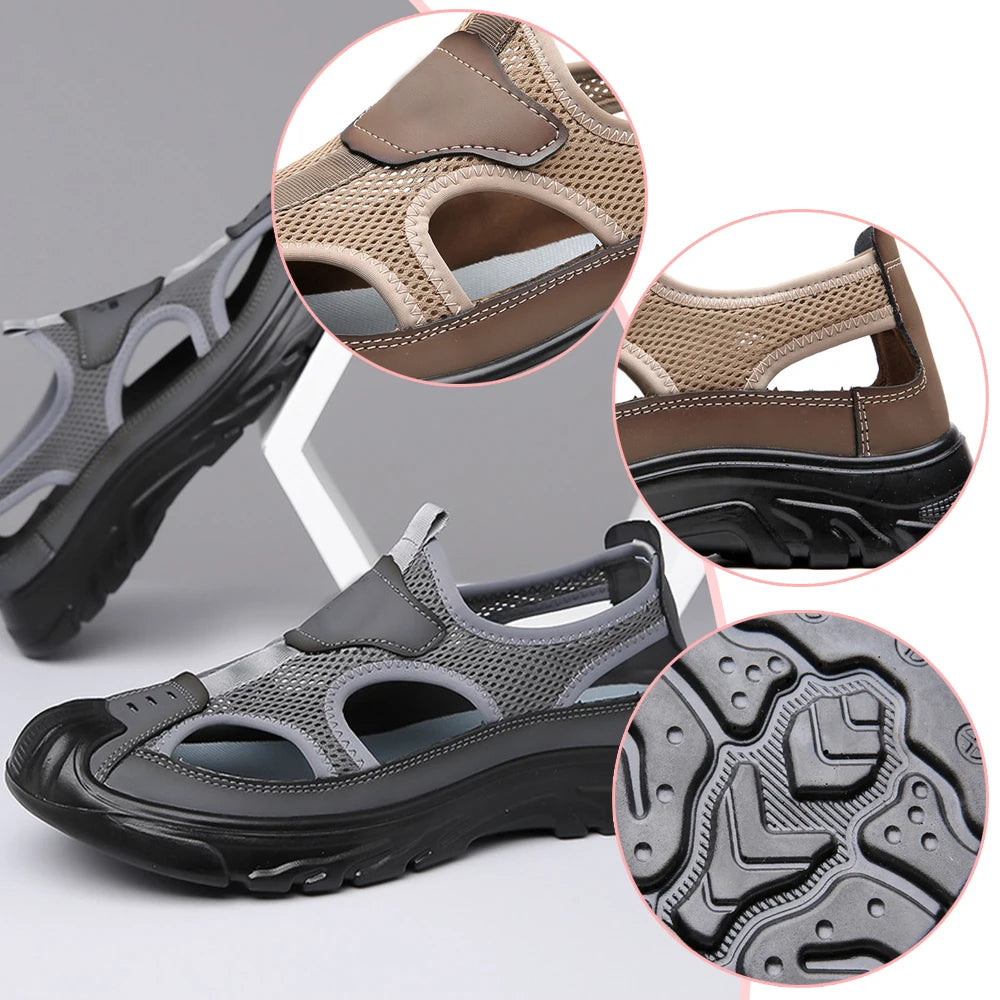 Men's Summer Casual Breathable Sandals with Soft Mesh Sole