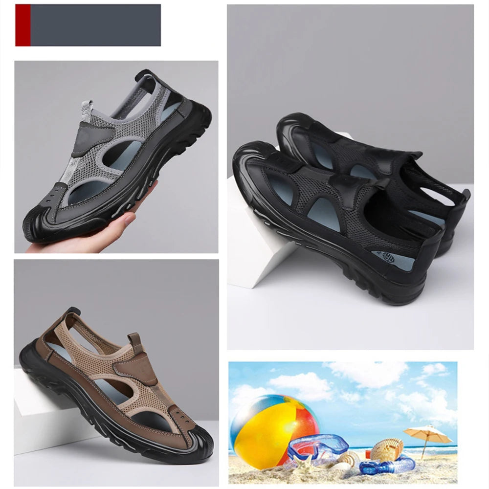 Men's Summer Casual Breathable Sandals with Soft Mesh Sole