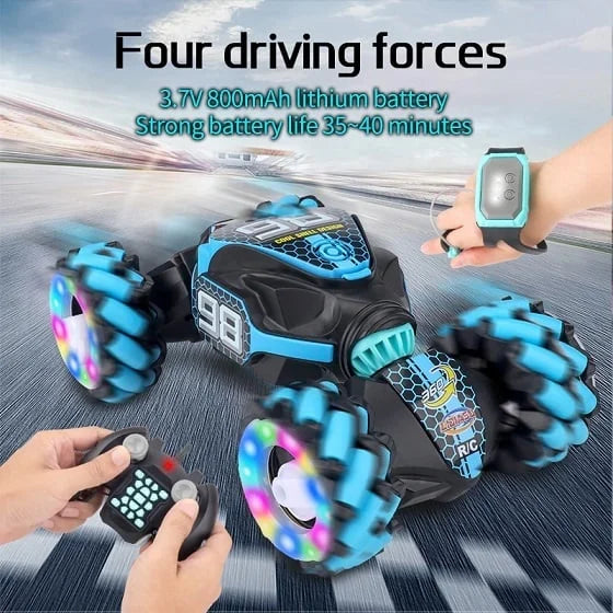 🎉HOT SALE 45% OFF🎁Gesture Sensing RC Stunt Car With Light & Music