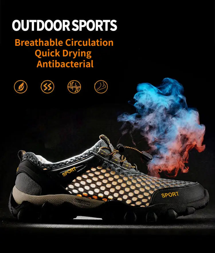 On This Week Sale OFF 70%🔥Men's Breathable Quick Drying Outdoor Shoes, Lighweight Walking Shoes