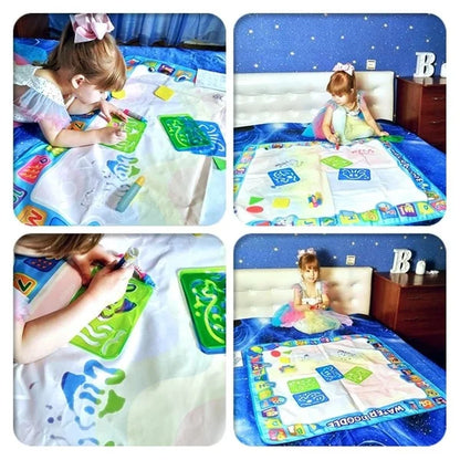 HOT SALE🎁Water Doodle Mat, Aqua Painting Drawing Mat Mess Free Learning Toy Mat