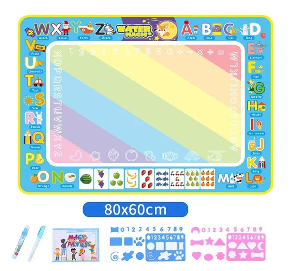 HOT SALE🎁Water Doodle Mat, Aqua Painting Drawing Mat Mess Free Learning Toy Mat