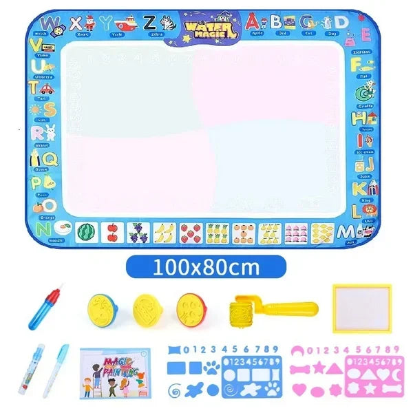 HOT SALE🎁Water Doodle Mat, Aqua Painting Drawing Mat Mess Free Learning Toy Mat