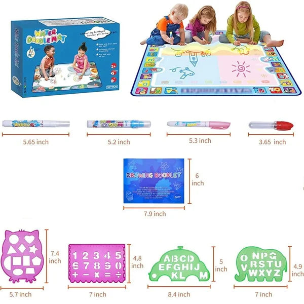 HOT SALE🎁Water Doodle Mat, Aqua Painting Drawing Mat Mess Free Learning Toy Mat