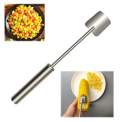 HOT SALE 45% OFF🔥2024 NEW Long Handle Stainless Steel Corn Stripping Tool