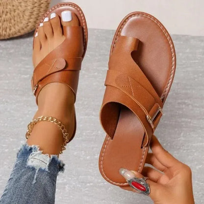 2024 Women's Orthopedic Bunion Correction Leather Sandals