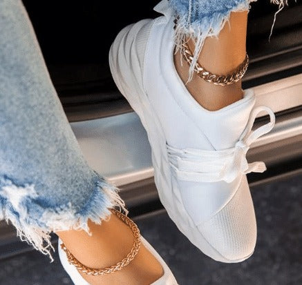 Women's Lace-up Slip-on Comfy Lightly Sneakers