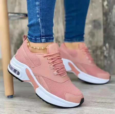 On This Week Sale OFF 50%🔥Women's Platform Sneakers Lace Up With Colors, Orthopedic Walking Sneaker