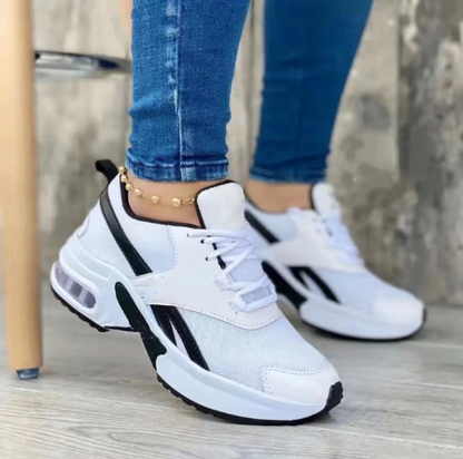 On This Week Sale OFF 50%🔥Women's Platform Sneakers Lace Up With Colors, Orthopedic Walking Sneaker